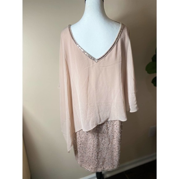 J. Kara Formal Pink Sequin Evening Gown size 18 - Picture 9 of 16